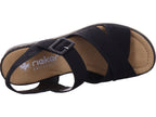 Rieker Damen Sandalette Fsk Damen Sandalen in schwarz