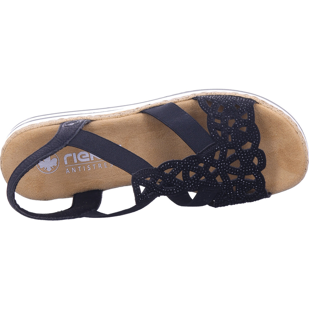 Rieker Women's Sandal in black