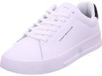Tommy Hilfiger Men's Trainers Th Court Lth Detail in white