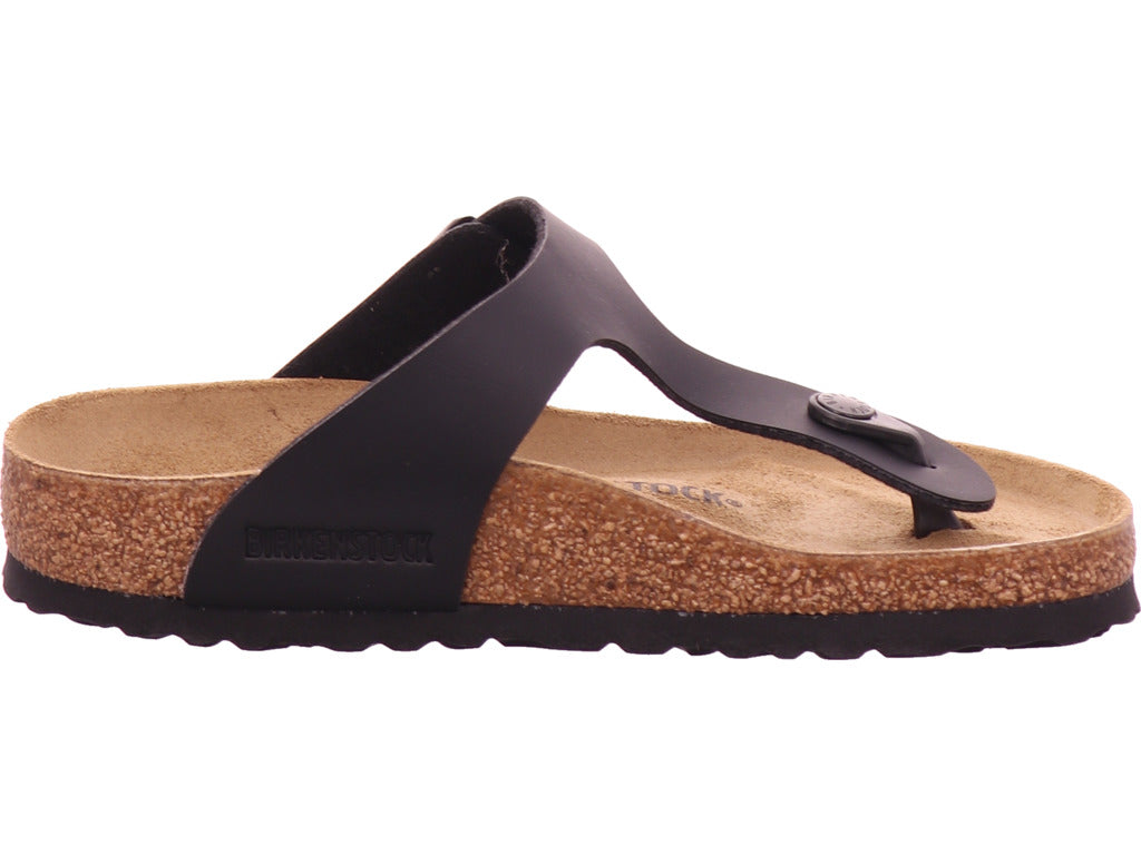 Birkenstock Damen Pantolette Gizeh Bf Schwarz in schwarz