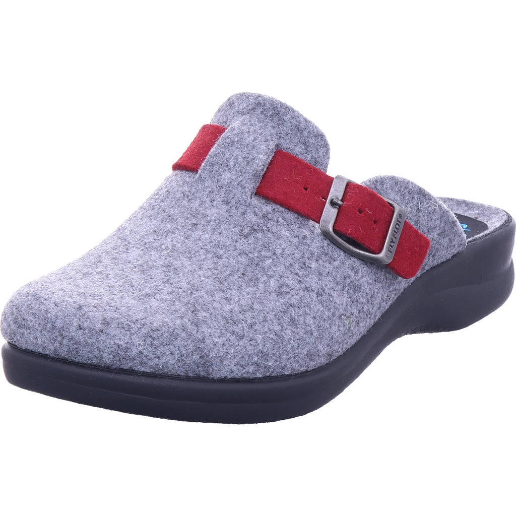 Fly Flot Damen Pantolette  in grau