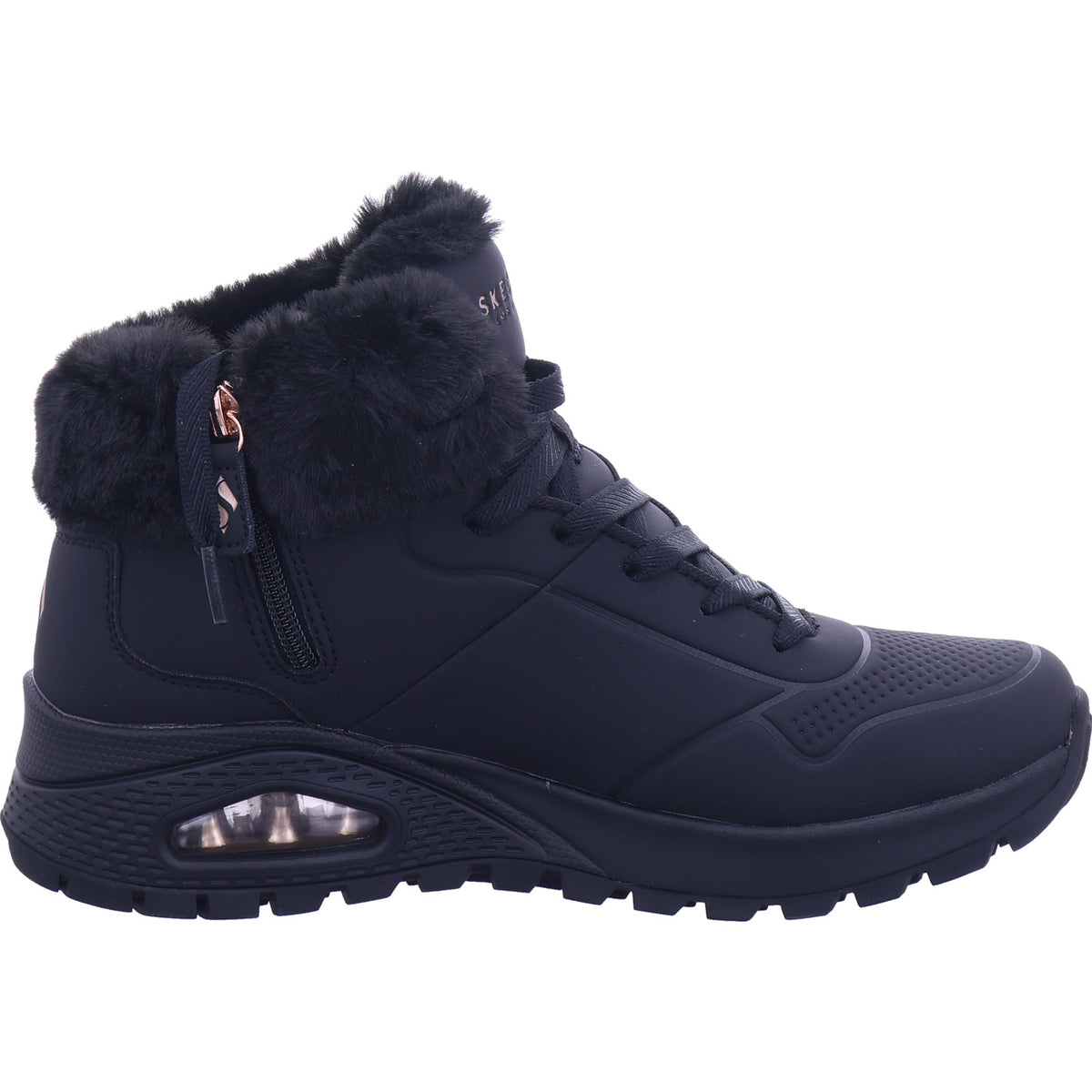 SKECHERS Damen Stiefelette Uno Rugged in schwarz