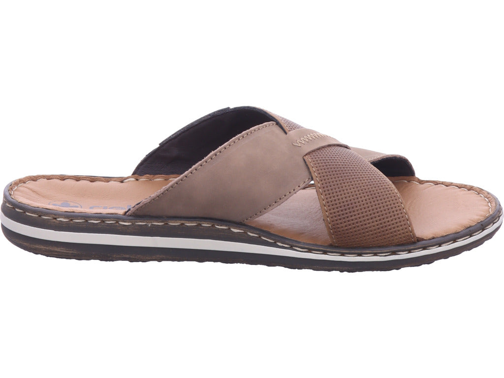 Rieker Herren Pantolette Fsk Herren Sandalen in braun