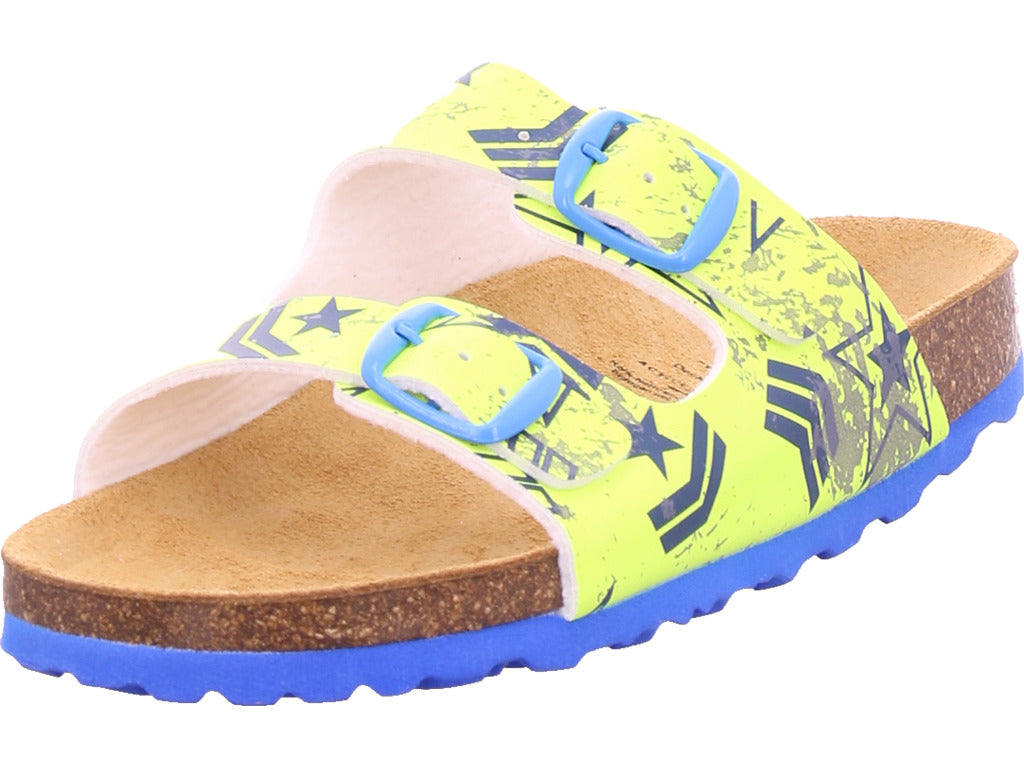 Lico Jungen Pantolette Biolline Top in gelb