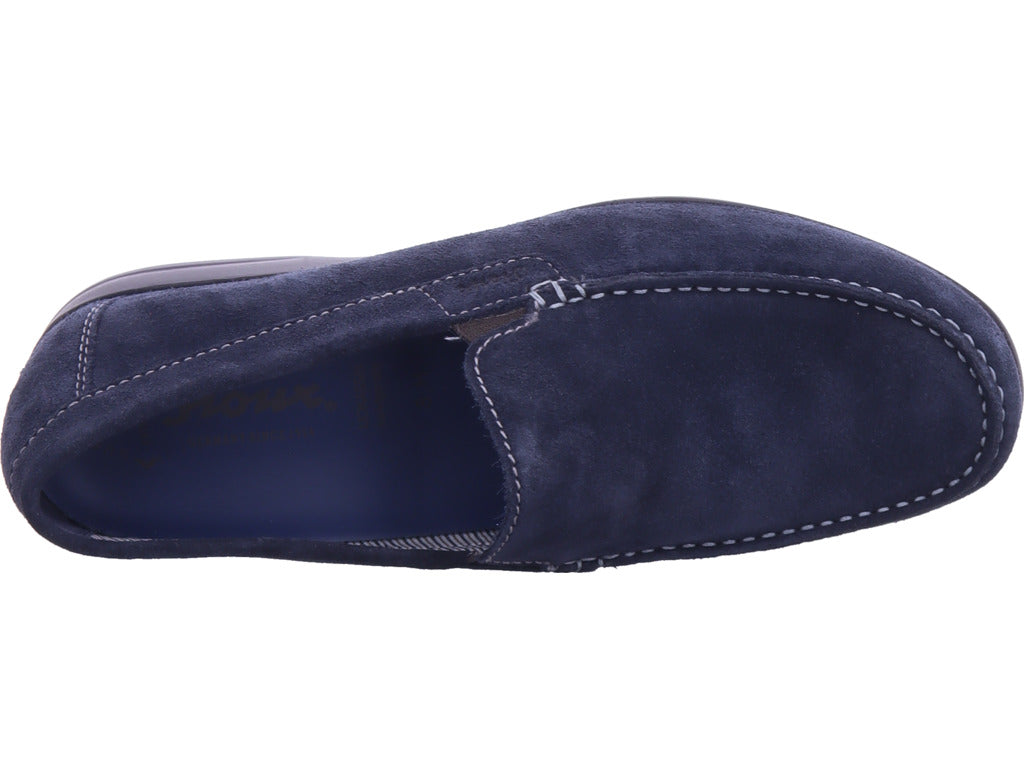 Sioux Herren Slipper Giumelo Extraweite H in blau