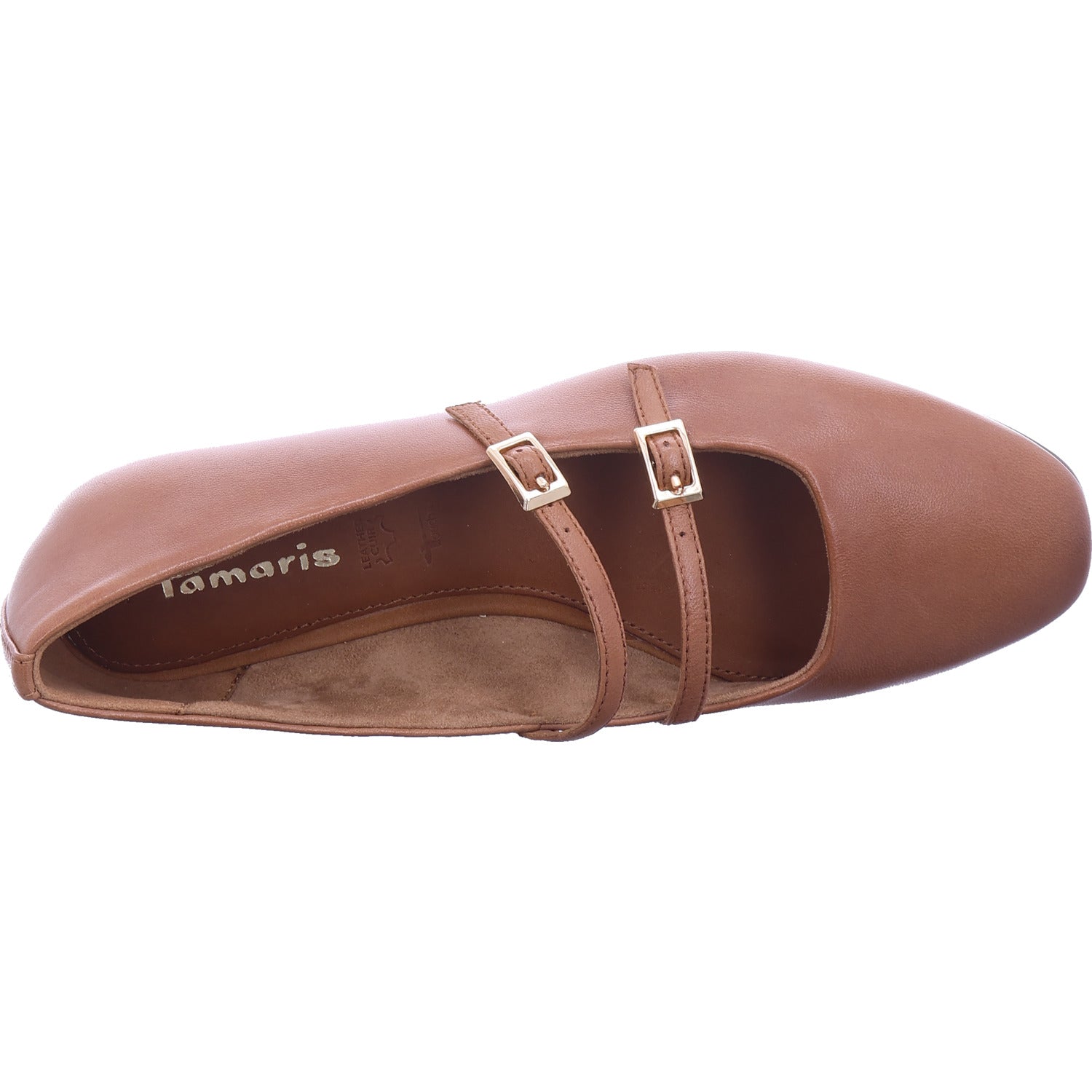 Dámské balerínky Tamaris v hnědé barvě