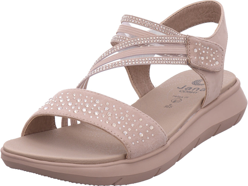 Jana Damen Sandalette  in beige