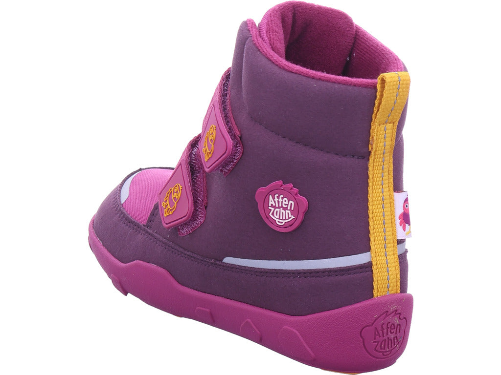 Affenzahn Girls' Moon Boots Bird in Purple