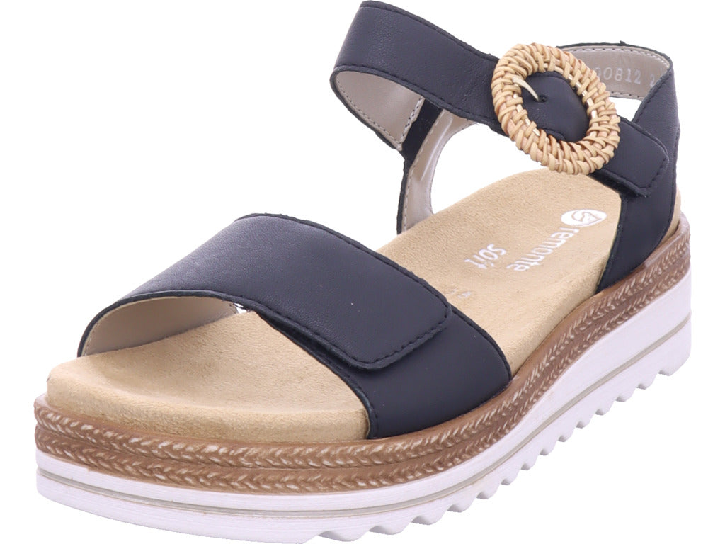 Remonte Damen Pantolette Remonte Sandale in schwarz