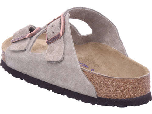 Birkenstock Herren Pantoffel Arizona Soft Footbed in beige