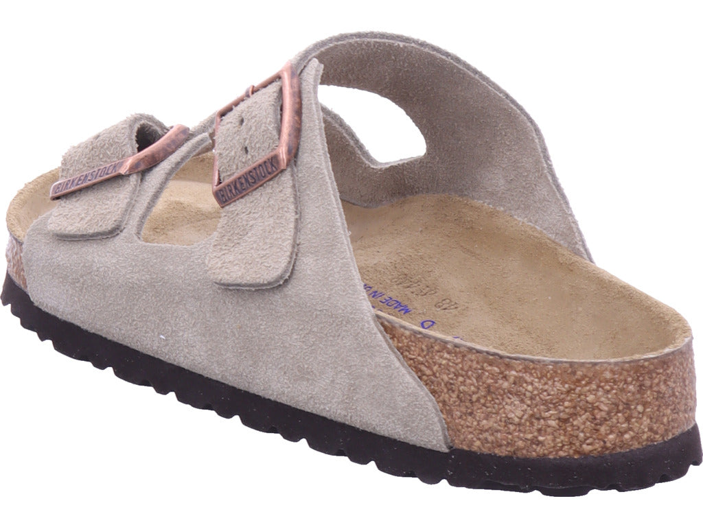 Pánské pantofle Birkenstock Arizona Soft Footbed v béžové barvě