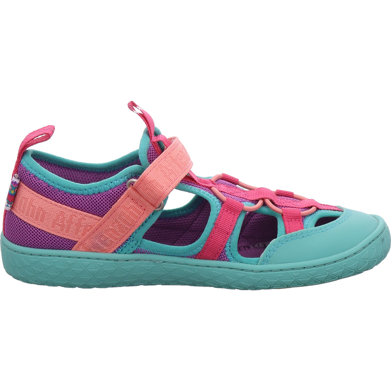 Affenzahn Girls Vegan Barefoot Shoes Roughy Owl in purple