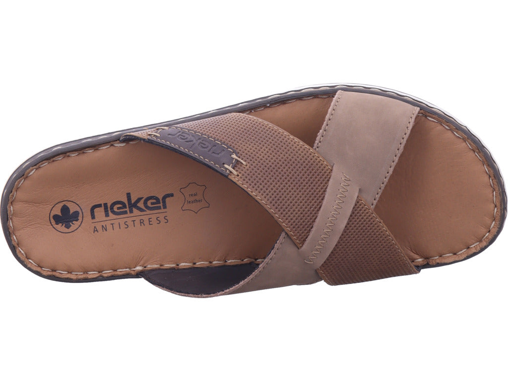Rieker Herren Pantolette Fsk Herren Sandalen in braun