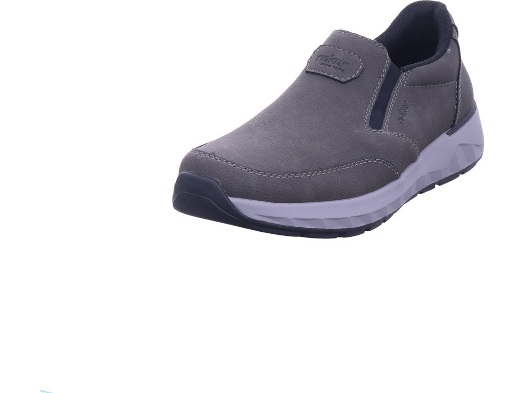 Rieker Herren Slipper Hwk Herren Halbschuhe in grau