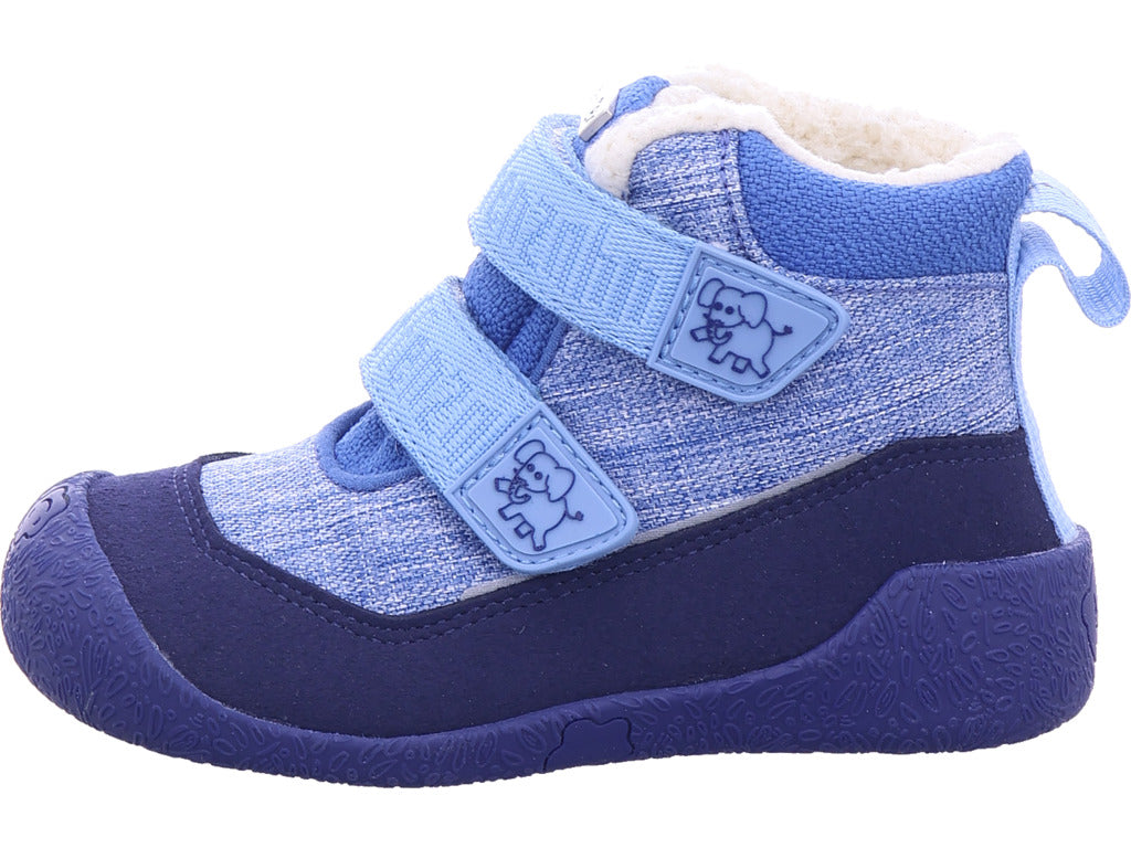 Affenzahn Boys' Boots Elephant in blue