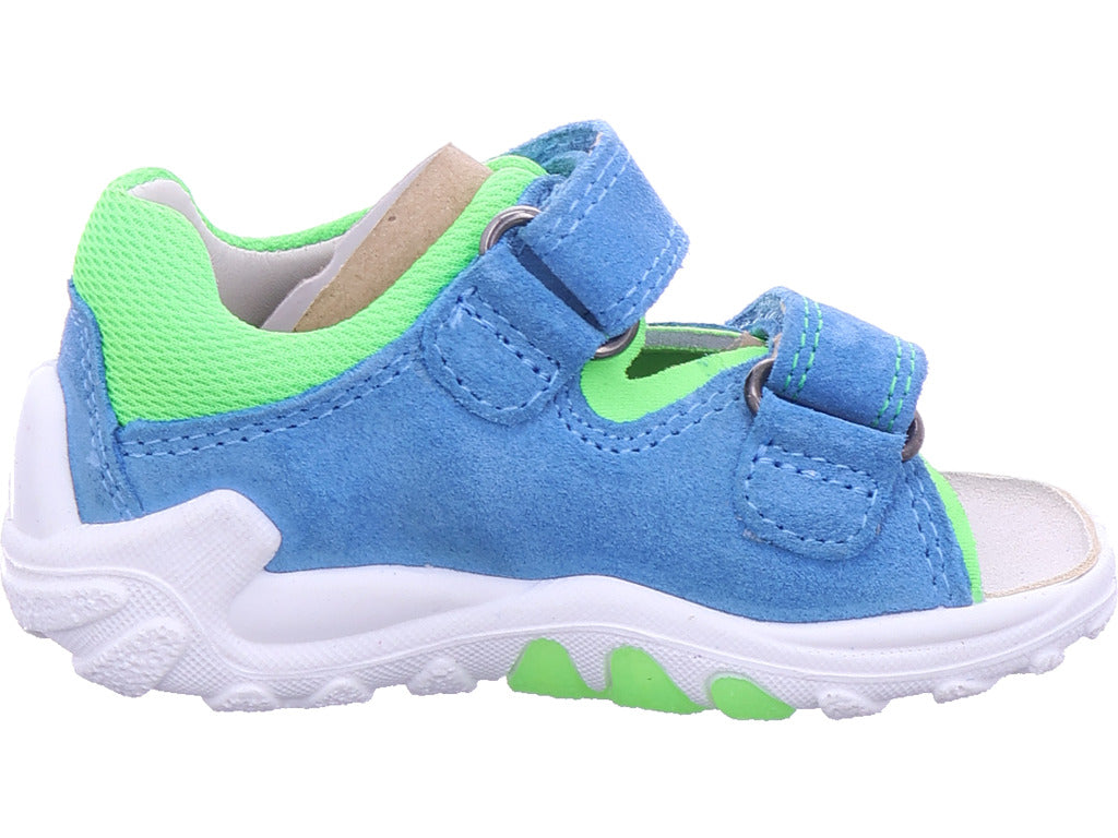 Superfit Jungen Sandale Sandale Leder \ Flow in blau