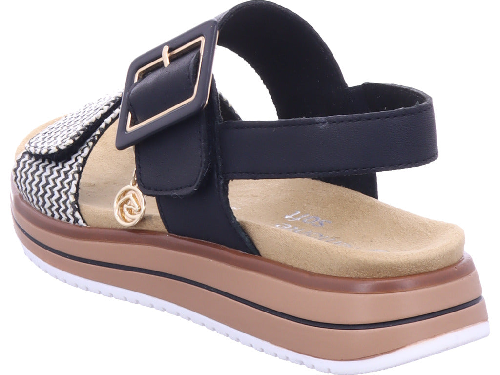 Remonte Damen Pantolette Remonte Sandale in schwarz
