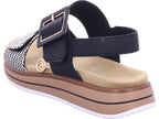 Remonte Damen Pantolette Remonte Sandale in schwarz