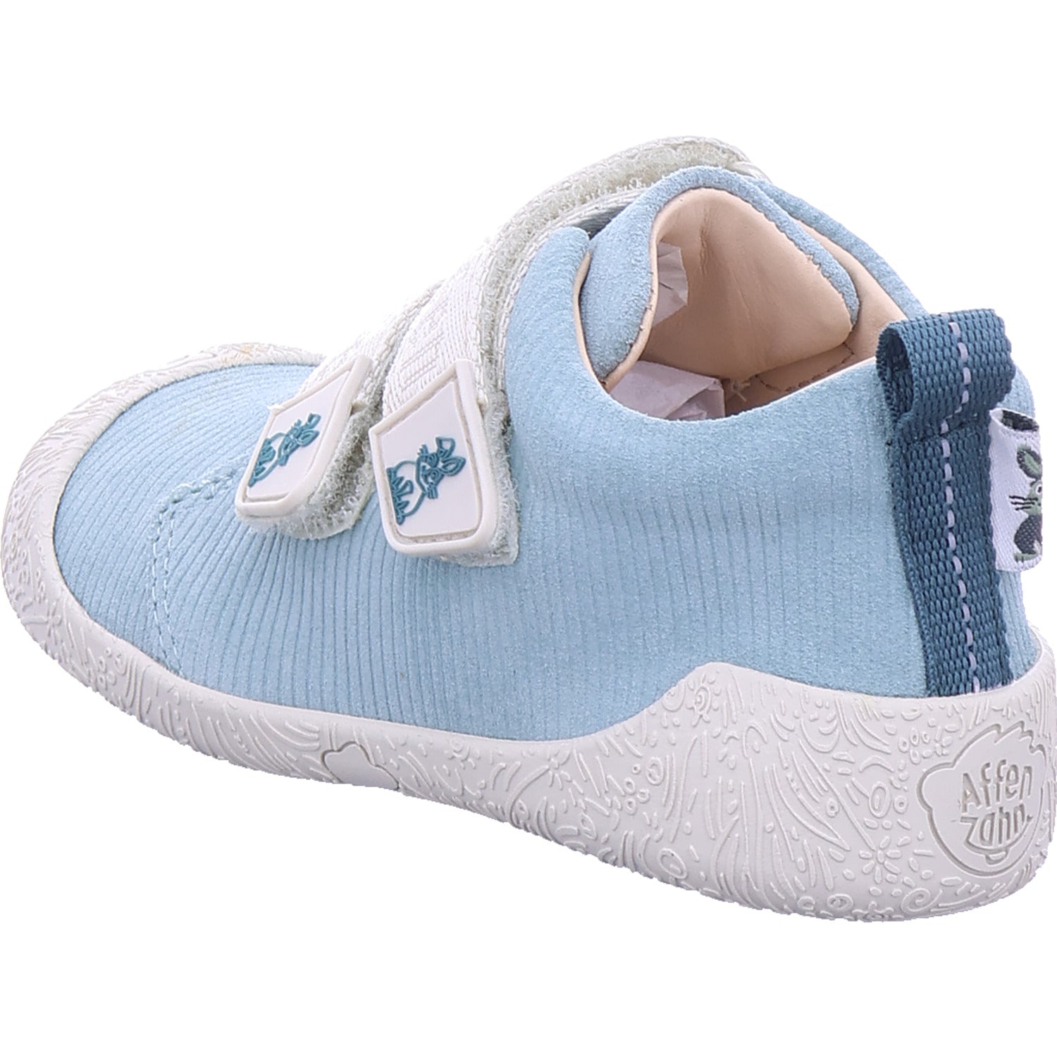 Affenzahn Jungen Barfußschuhe Prewalker Leather Walky in blau