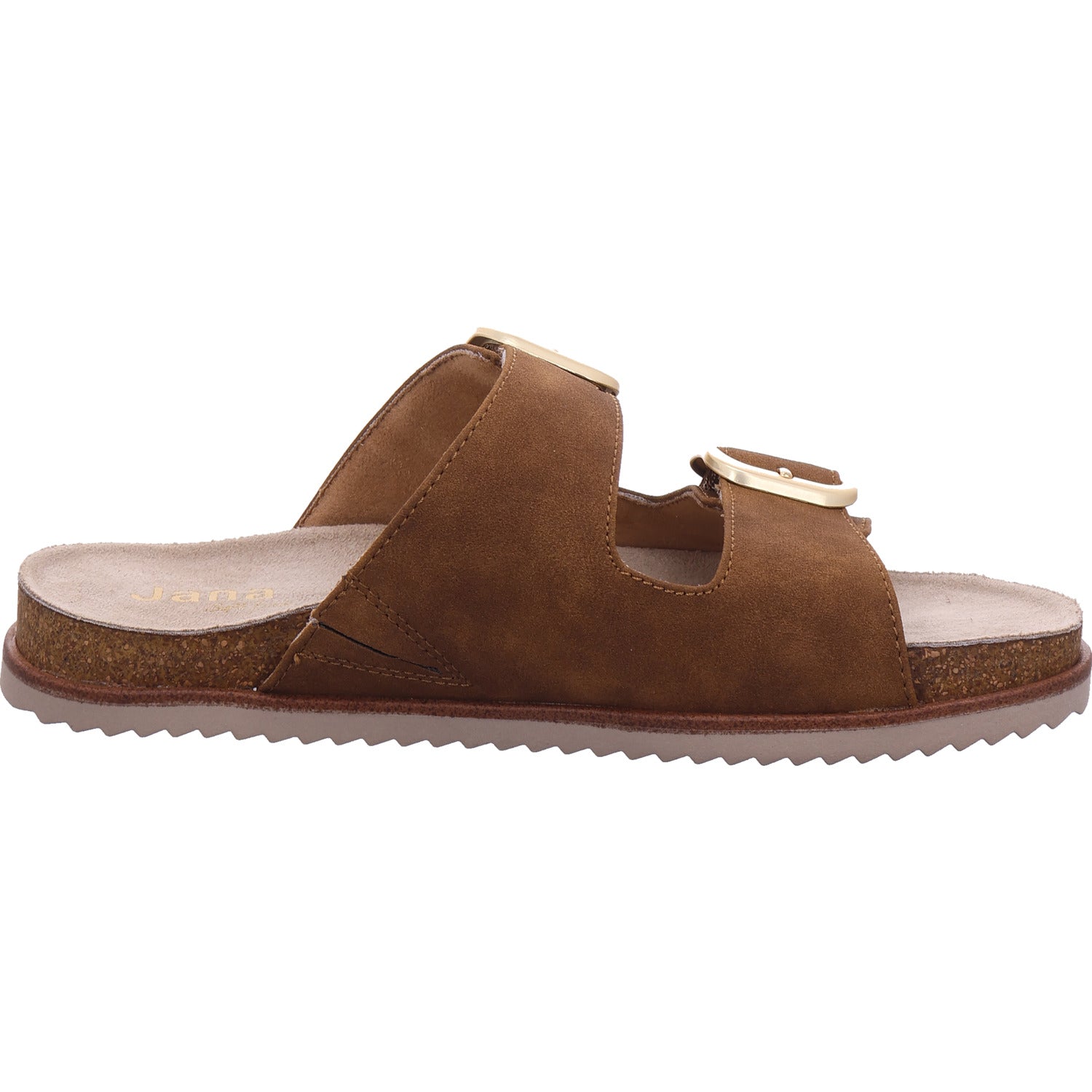Jana Damen Pantolette  in braun