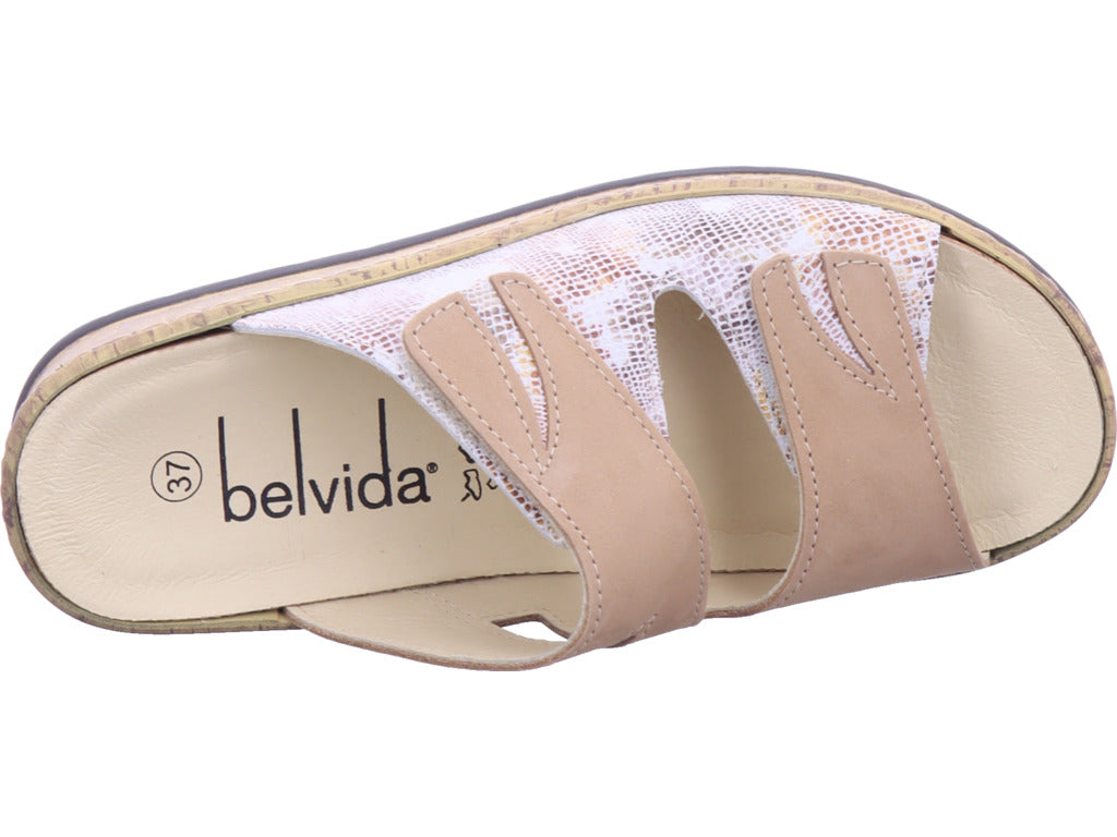 Portina Damen Pantolette  in beige