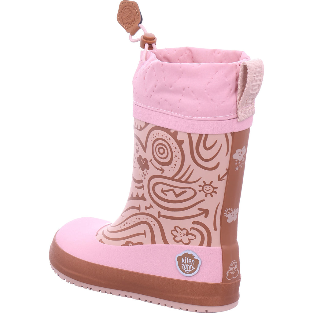 Affenzahn Jungen Gummistiefel Rainboot Vegan Plashy Reh in rose