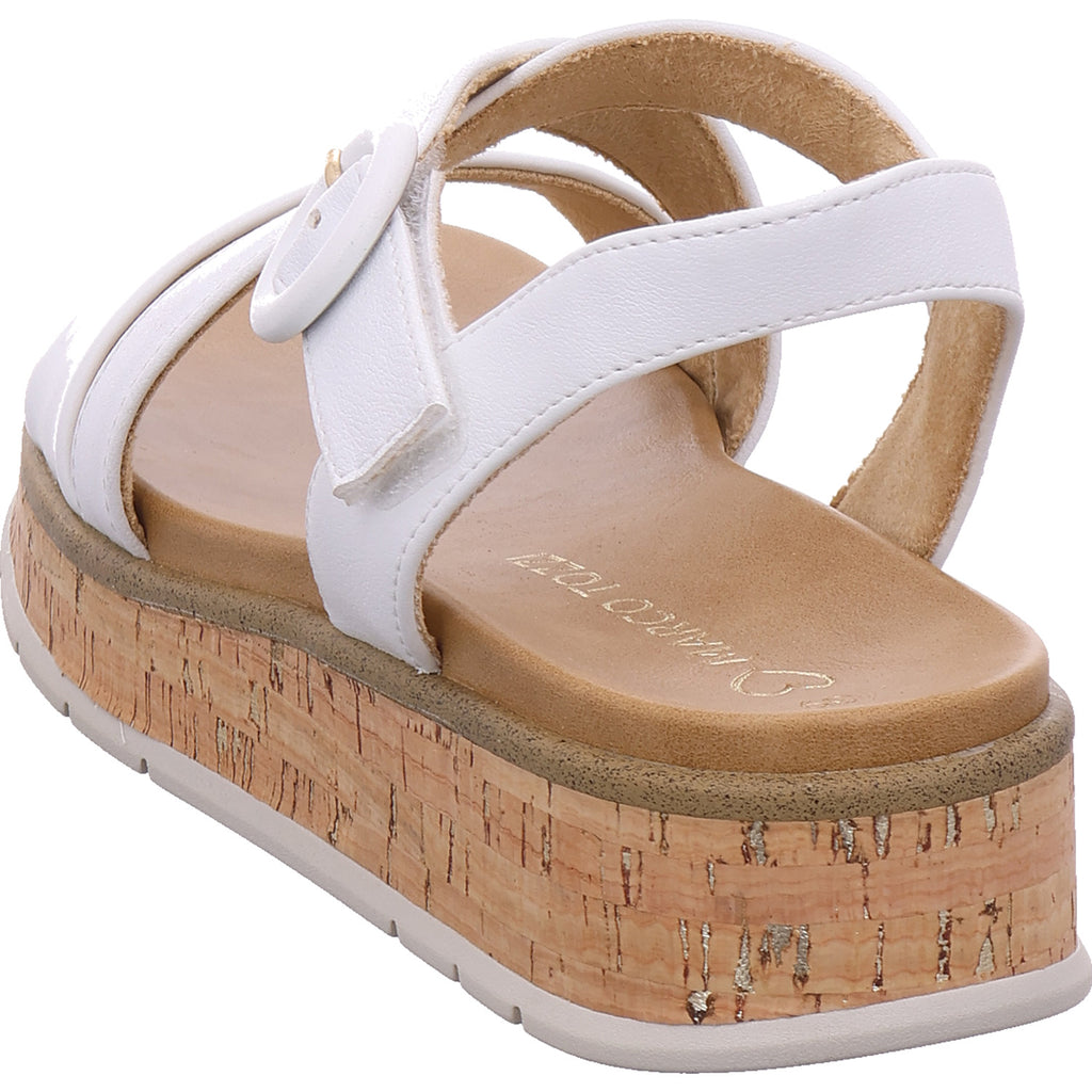 Marco Tozzi Damen Sandalette  in weiß