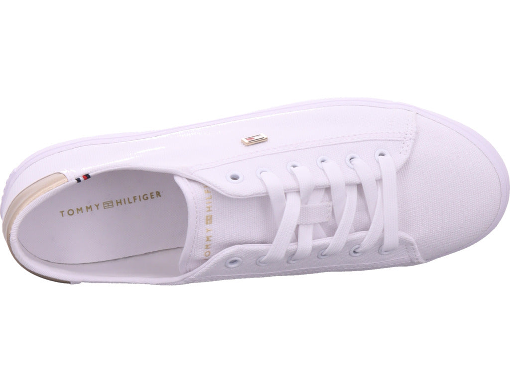 Tommy Hilfiger Damen Textilschuh Lace Up Sneaker in weiß