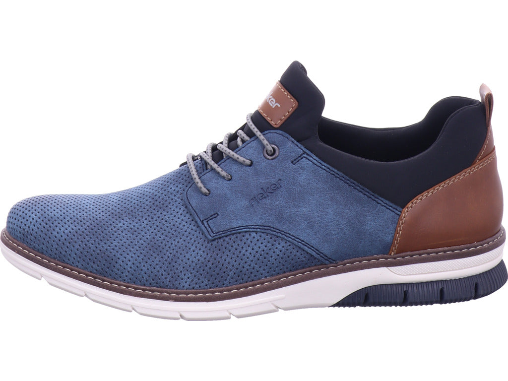Rieker Herren Slipper Fsk Herren Halbschuhe in blau
