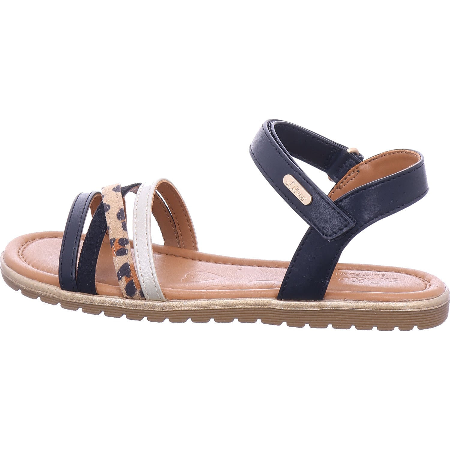 s.Oliver Mädchen Sandalette  in schwarz