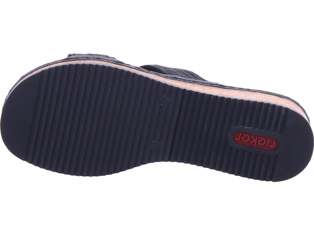 Rieker women's mule Fsk women's sandals in black