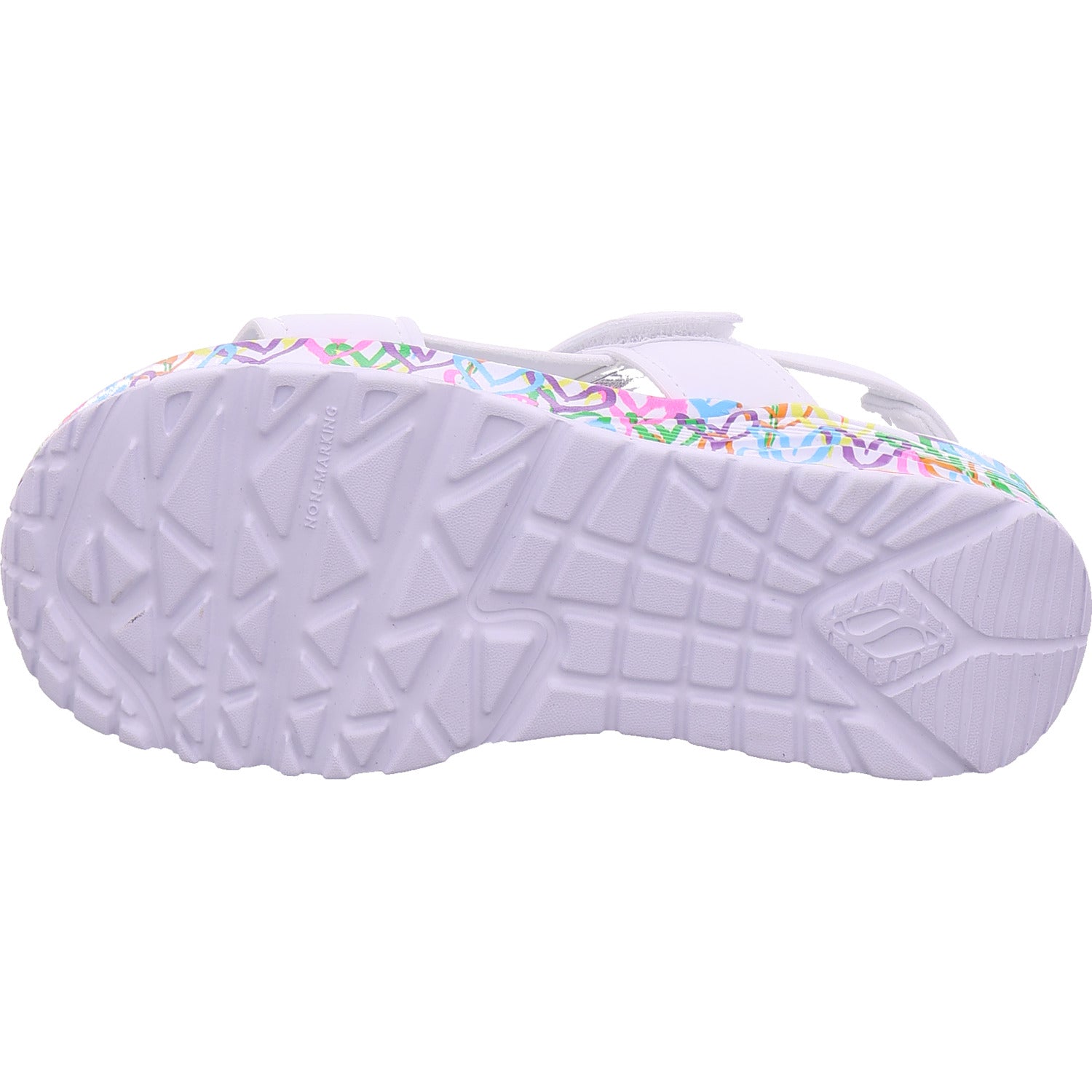 SKECHERS Dívčí sandály Uno Lite Sandal v bílé barvě