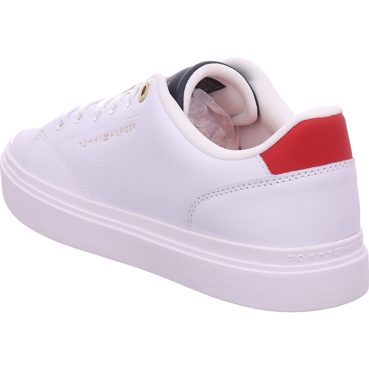 Tommy Hilfiger Damen Sneaker Th Feminine Cupsole Leather in weiß