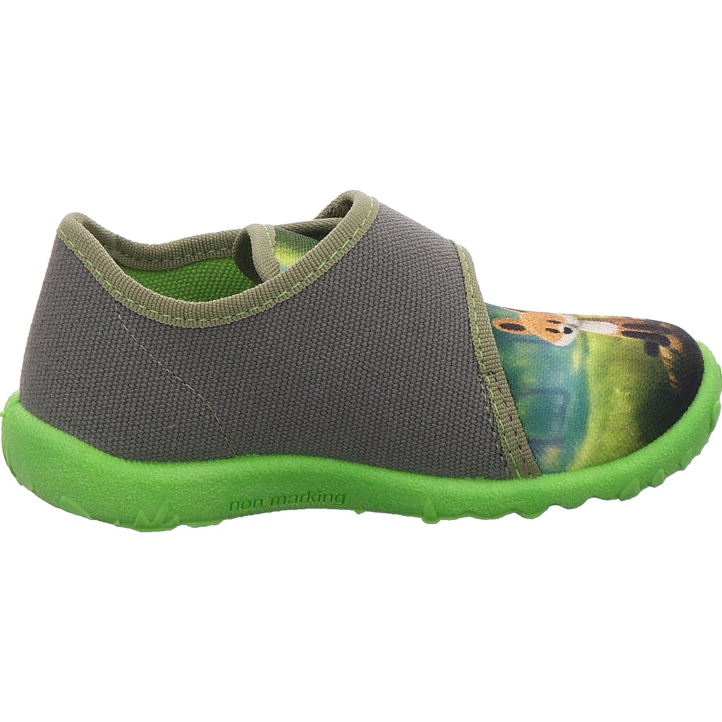 Superfit Unisex - Kinder Hausschuh Spotty in grün