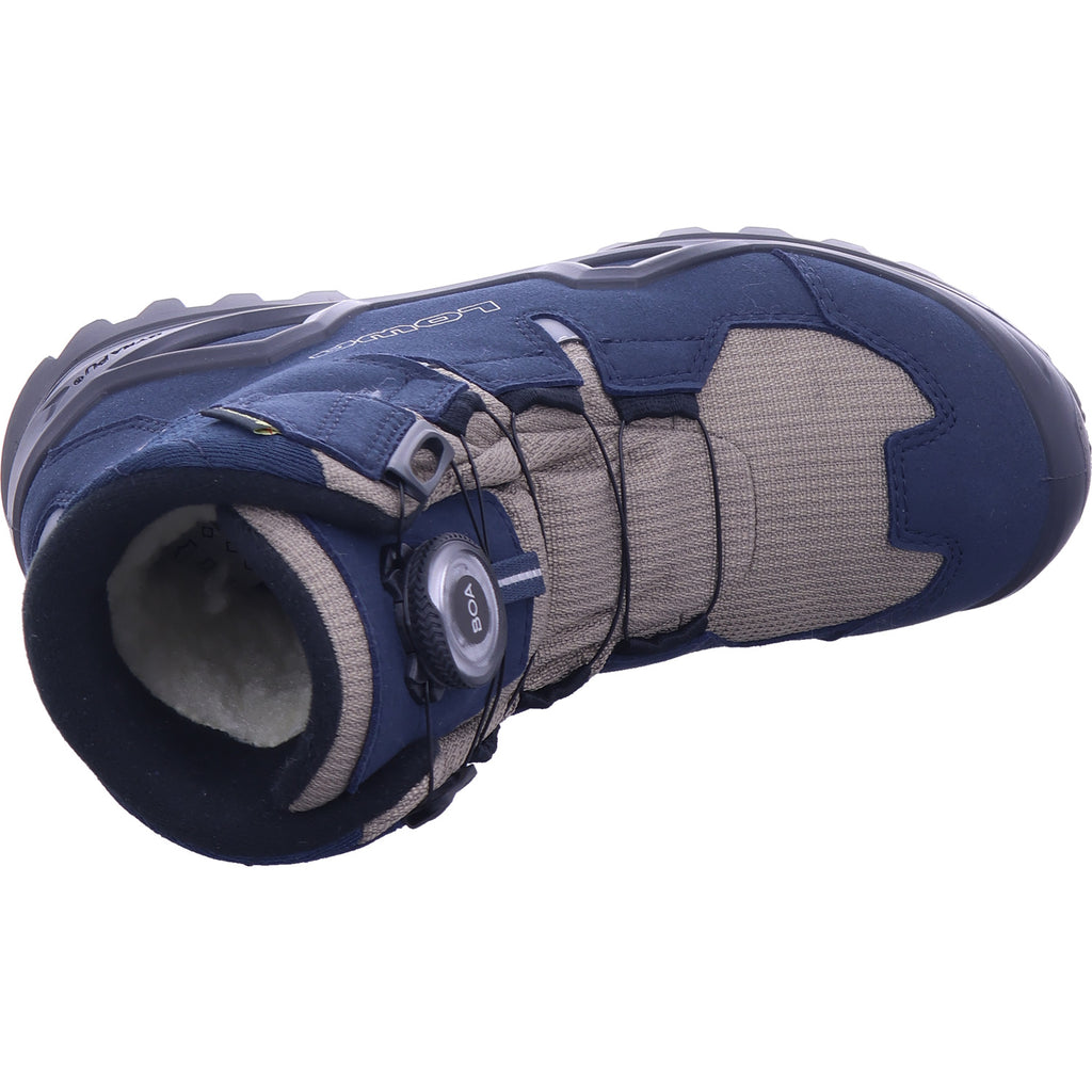 lowa Jungen Moonboots Milo Evo Gtx Hi Boa Jr in blau