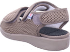 Varomed Unisex - Erwachsene Hausschuh Genua Klettschuh in beige