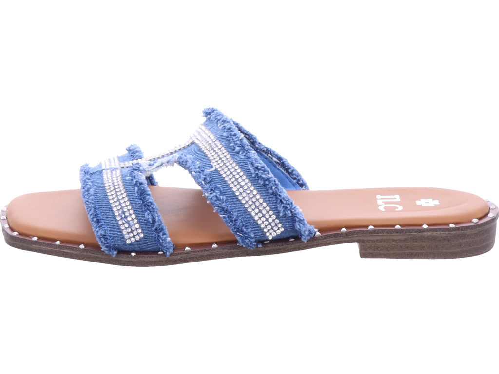 Ilc-hoes Women's Mule in Blue