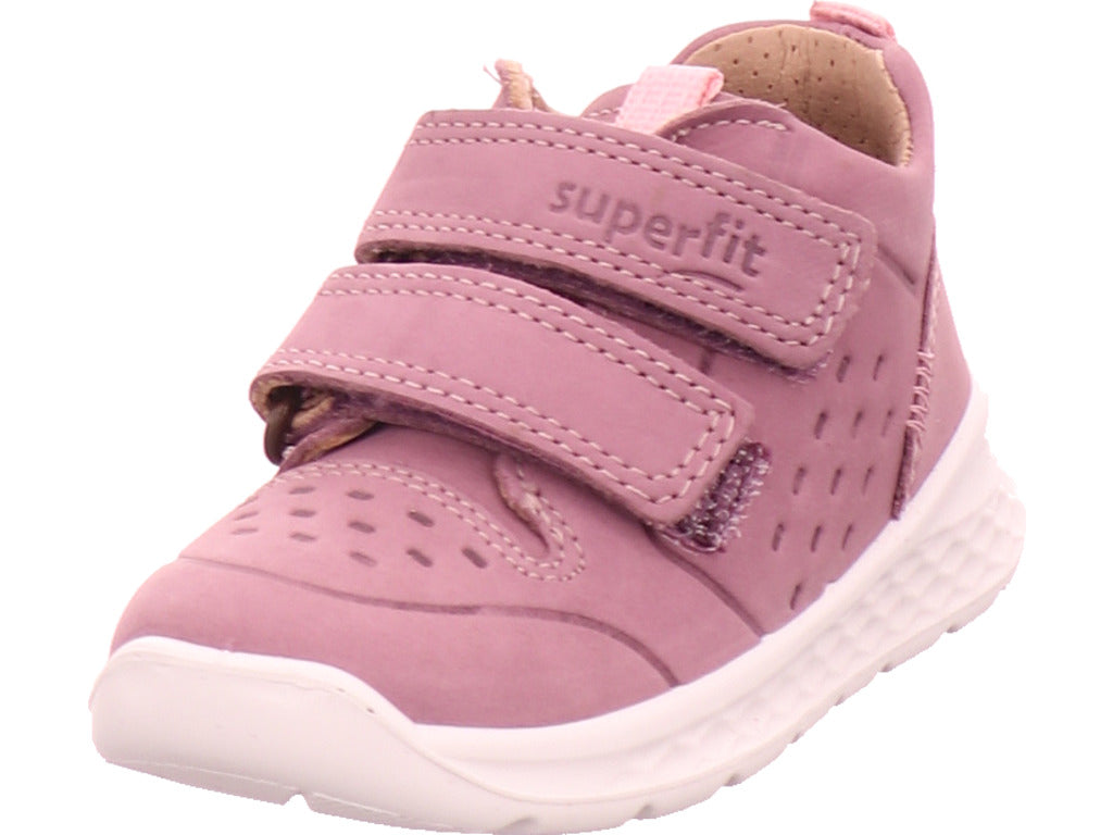 Superfit Girls' First Walking Shoe Ankle Boot Leather \ Breeze in red