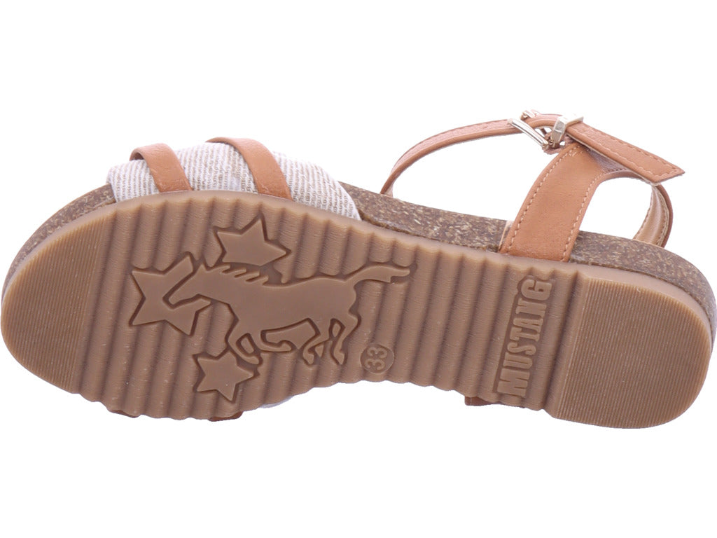 Mustang Mädchen Sandalette  in beige