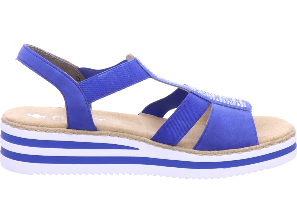 Rieker women's sandal FSK women's sandals in blue