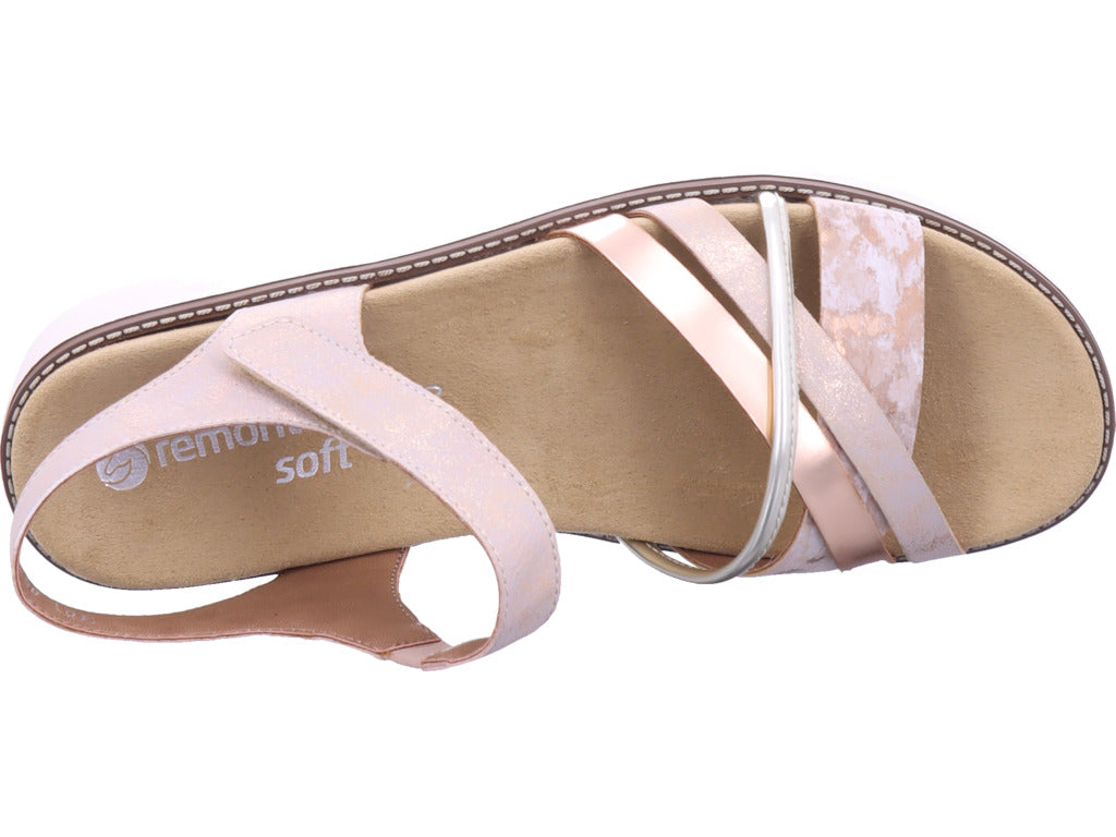 Remonte Damen Pantolette Remonte Sandale in rose