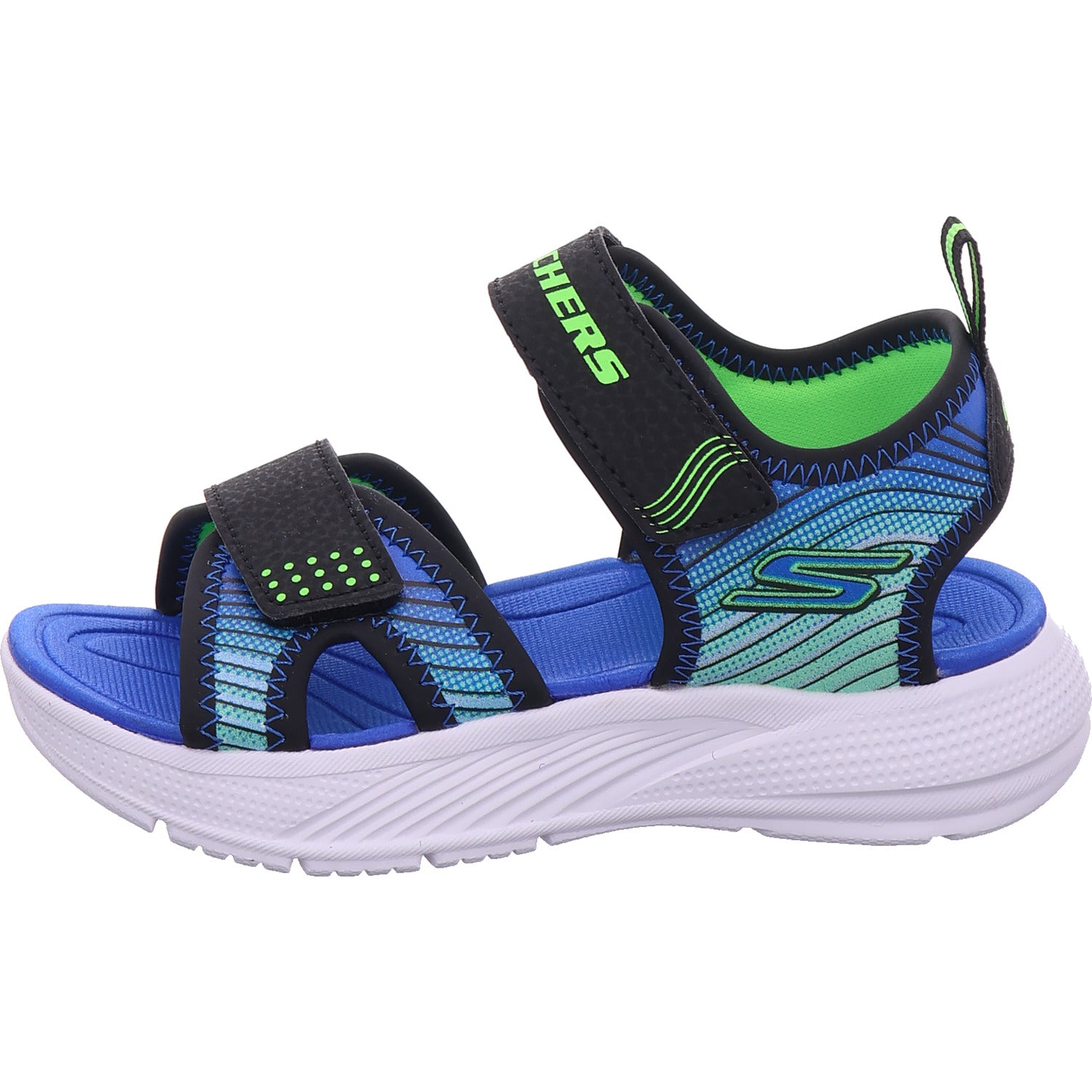 SKECHERS Chlapecké sandály Microspec Splash v černé barvě