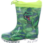 Silver Int Disney Boys' Dino Green Rubber Boots
