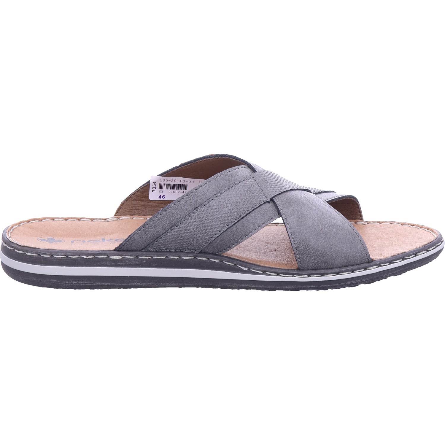 Rieker Men's Mule in Grey