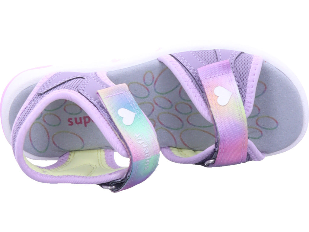 Dívčí sandály Superfit Pebbles, fialové