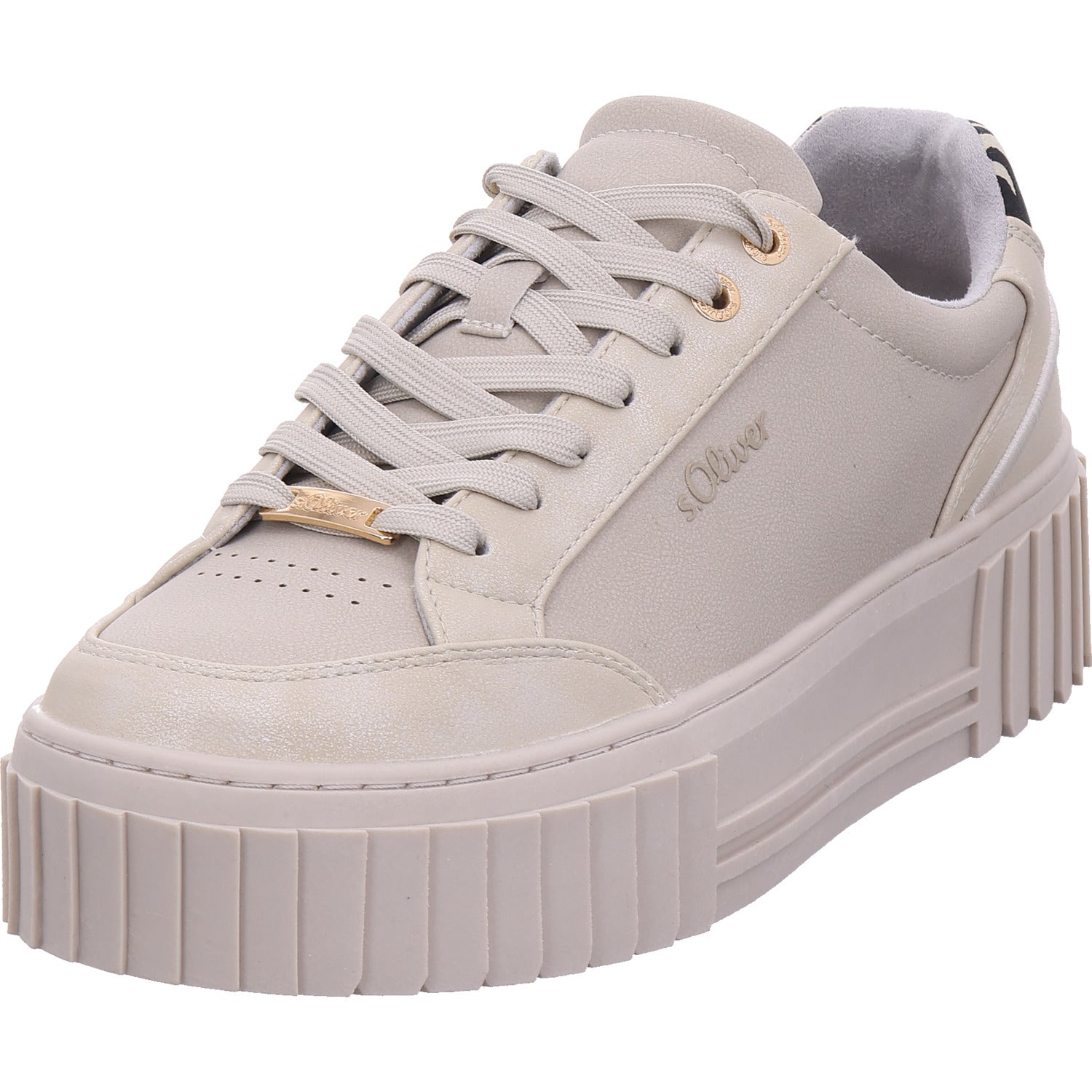 s.Oliver women's sneakers in beige