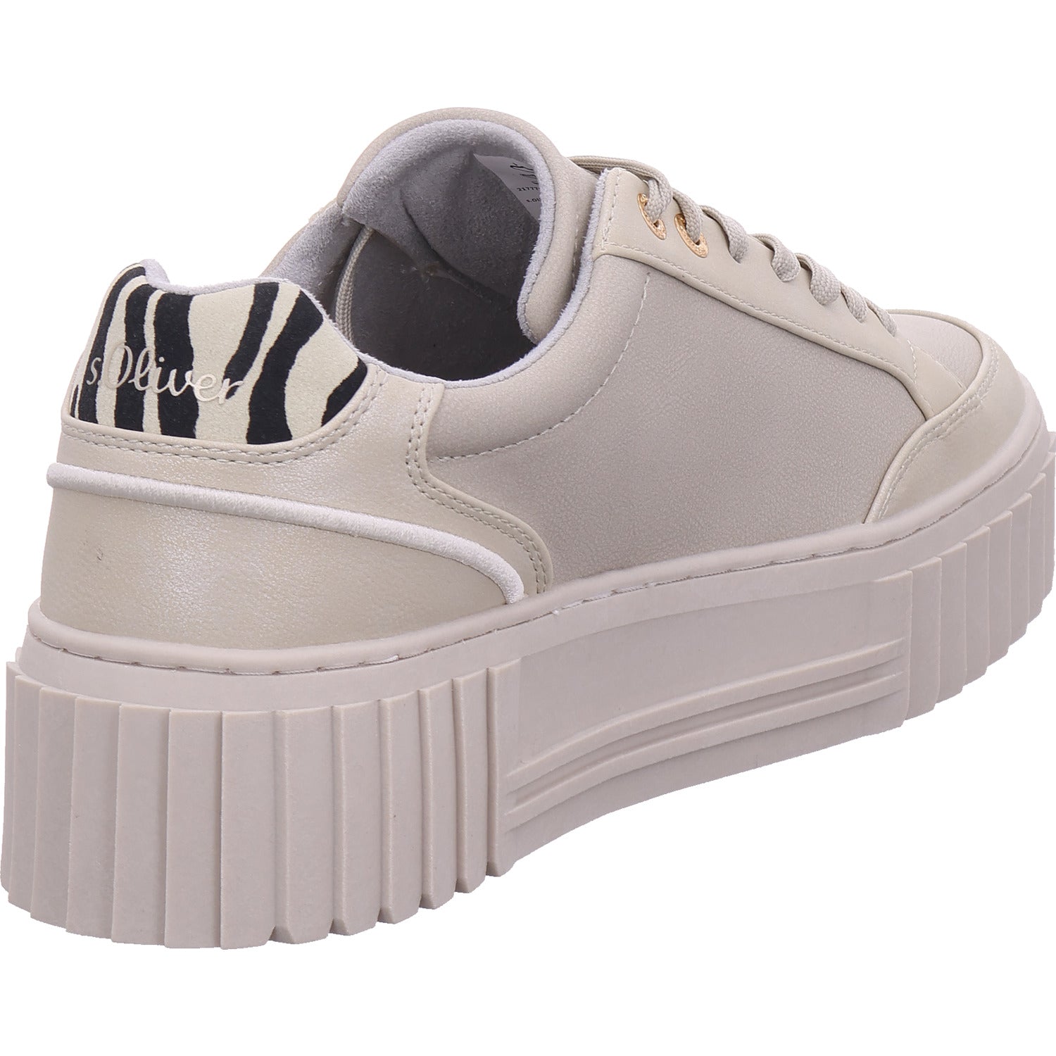 s.Oliver women's sneakers in beige