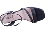 s.Oliver Damen Sandale  in schwarz