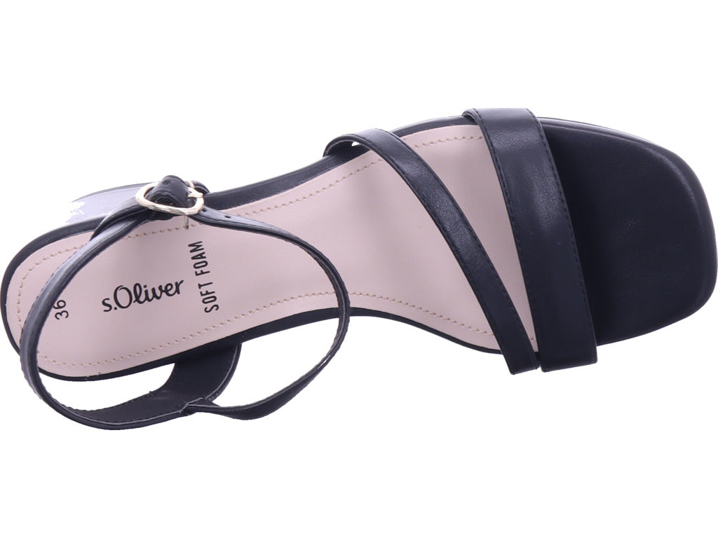 s.Oliver Damen Sandale  in schwarz