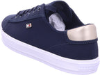 Tommy Hilfiger Women's Textile Lace Up Sneaker in blue